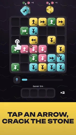 Gem Arrows: Sort Puzzle screenshot 1