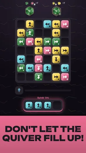 Gem Arrows: Sort Puzzle screenshot 3