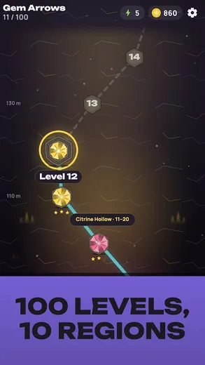 Gem Arrows: Sort Puzzle screenshot 6
